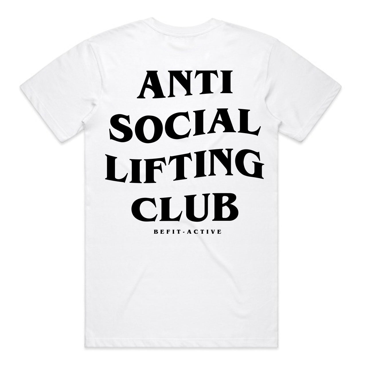 Men's ''ANTI SOCIAL LIFTING CLUB'' Oversized Heavy weight Short-Sleeve T-Shirt.