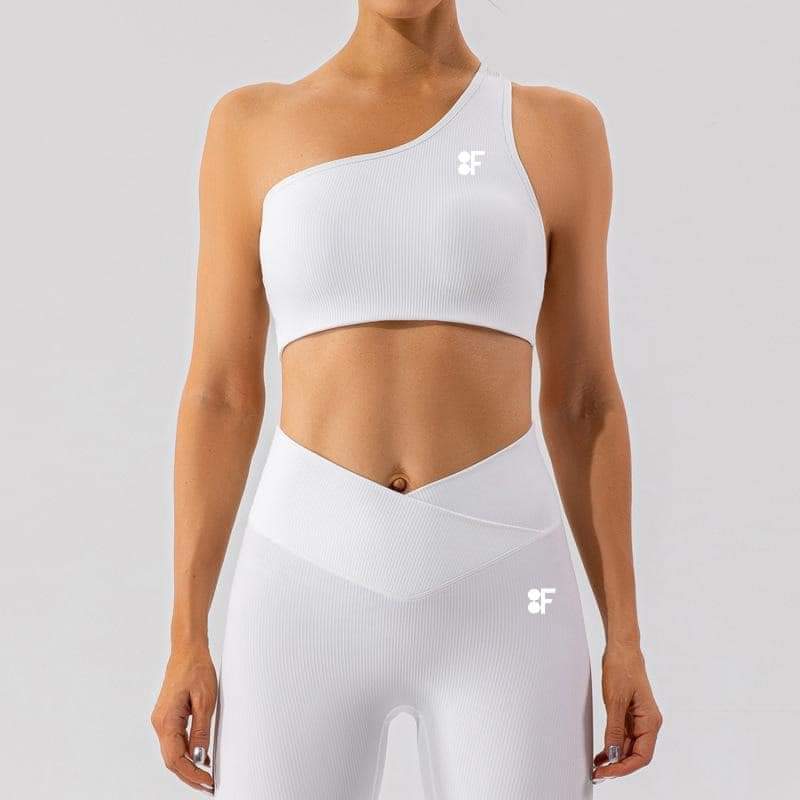 BF single strap sports bra and leggings set