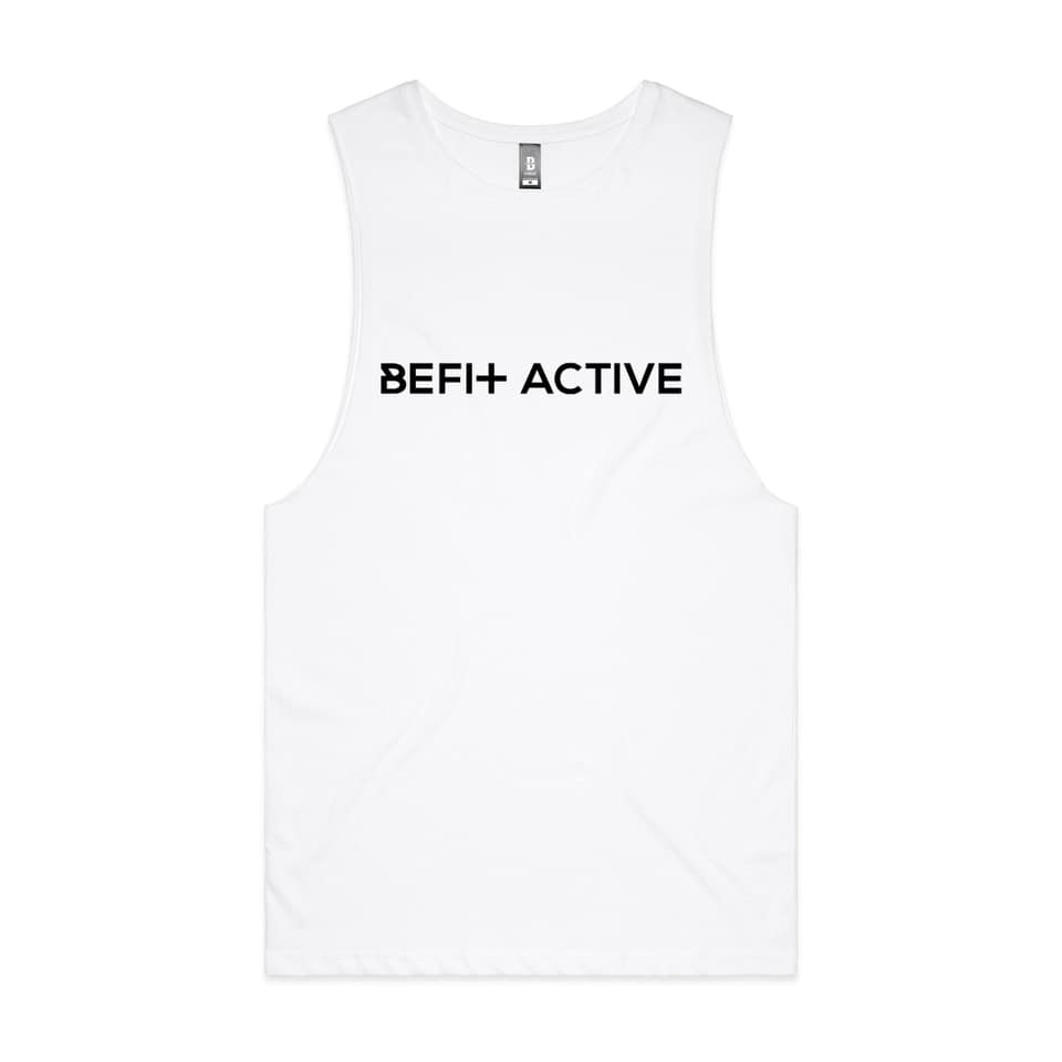 UNISEX "BE FIT ACTIVE'' CROSS SLEEVELESS TANK.