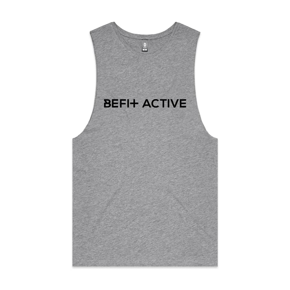 UNISEX "BE FIT ACTIVE'' CROSS SLEEVELESS TANK.