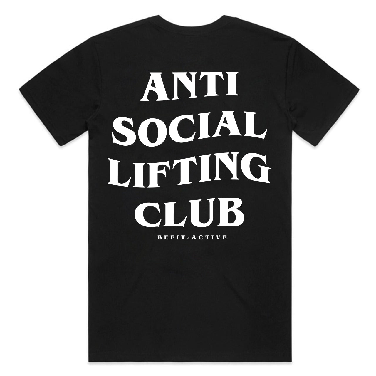 Men's ''ANTI SOCIAL LIFTING CLUB'' Oversized Heavy weight Short-Sleeve T-Shirt.