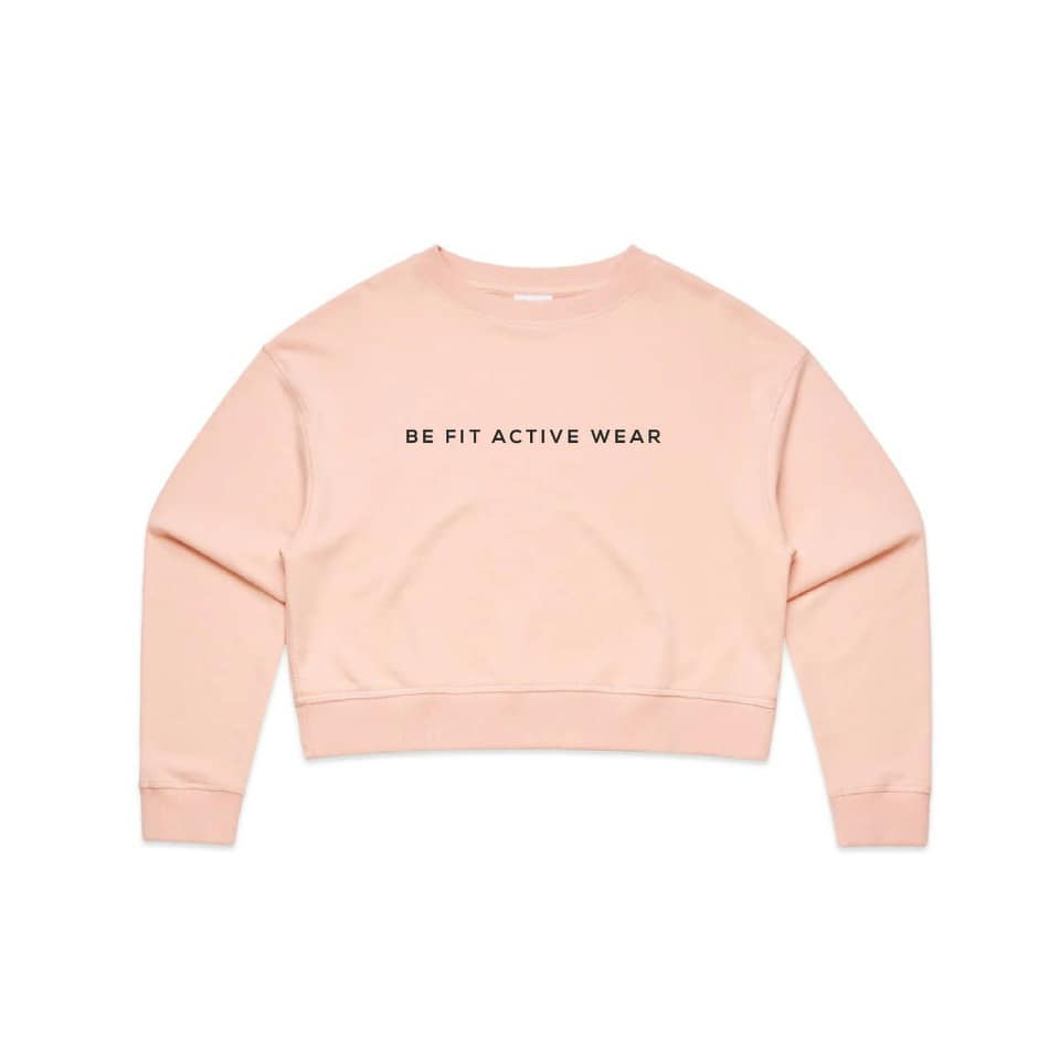 Women's ''BE-FIT ACTIVE WEAR'' Long-Sleeve Crop Crew