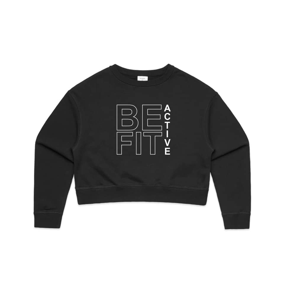 Women's ''BE-FIT ACTIVE  SQUARE'' Long-Sleeve Crop Crew