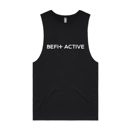 UNISEX "BE FIT ACTIVE'' CROSS SLEEVELESS TANK.