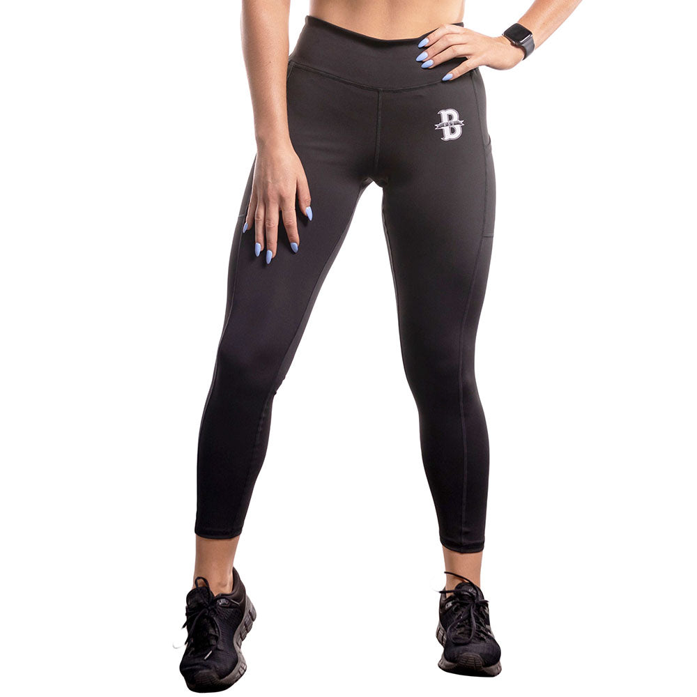 Women's High-Waist Fitness Leggings - Black